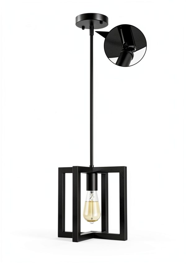 Mlihove Square Pendant Light Farmhouse Kitchen Island-4