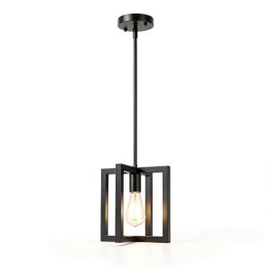 Mlihove Square Pendant Light Farmhouse Kitchen Island-0
