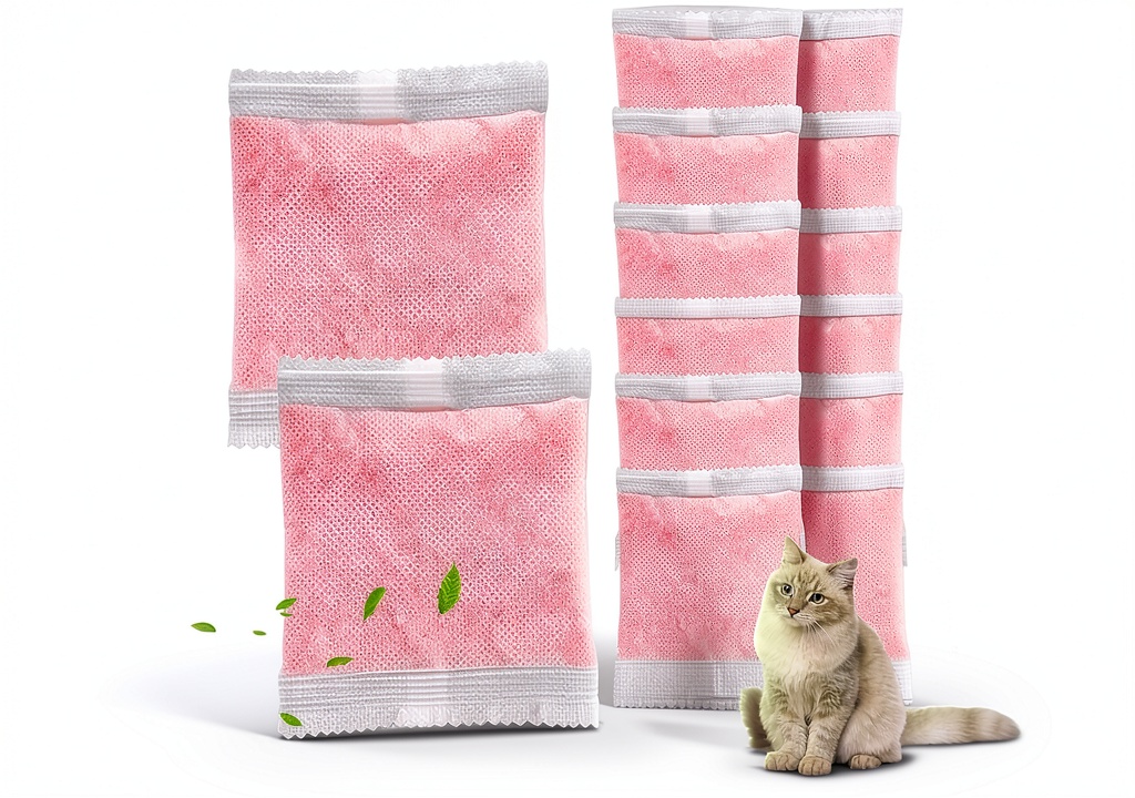 ALS AILISUO cat litter deodorizer package with natural ingredients