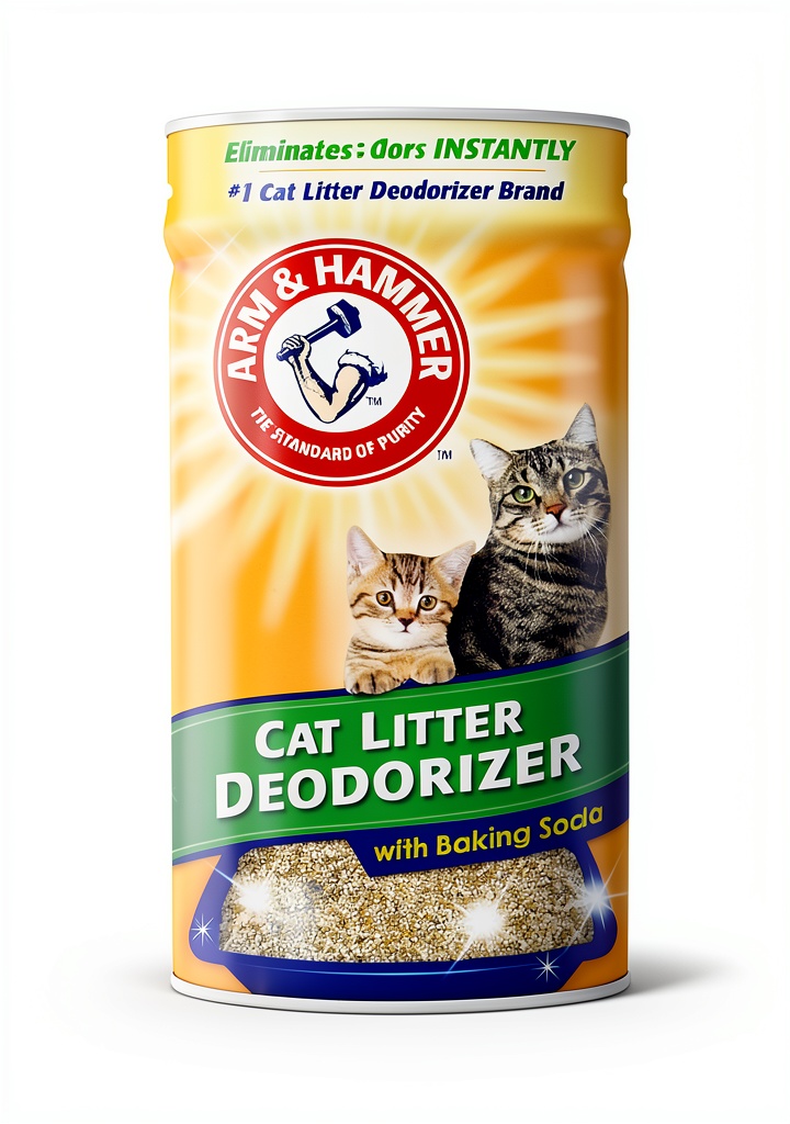 'Church Dwight Cat Litter Deodorizer in use with a standard litter box'