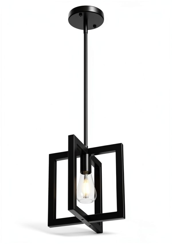 Mlihove Square Pendant Light Farmhouse Kitchen Island-2