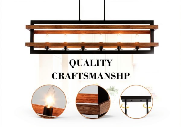 Yidelloc Kitchen Island Light Industrial Design Adjustable-4