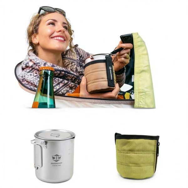 Titanium Camping Pot Bestargot Outdoor Cooking-1
