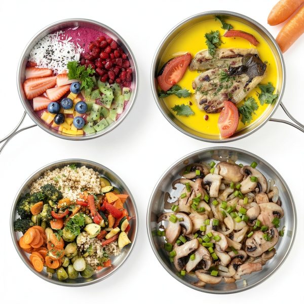 LYFJXX Stainless Steel Camping Cook Pot Set-5