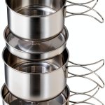 LYFJXX Stainless Steel Camping Cook Pot Set-0