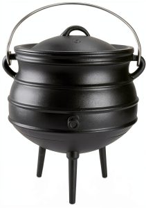Cast Iron Dutch Oven 14qt DVK Black Pumpkin-0