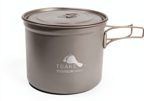 Titanium Camping Pot by TOAKS 900ml Lightweight-1