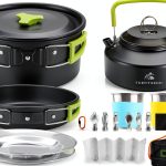 FORTITUDE21 Carbon 19‑Piece Camping Cookware Set Kettle Fry Pan-0
