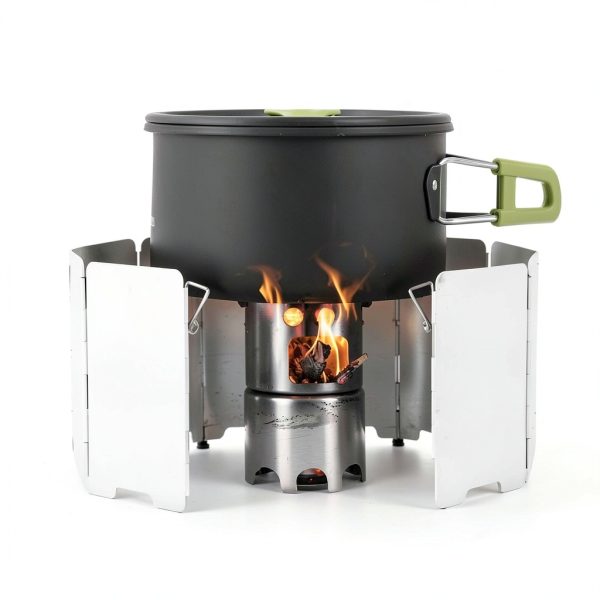 FORTITUDE21 Carbon 19‑Piece Camping Cookware Set Kettle Fry Pan-7