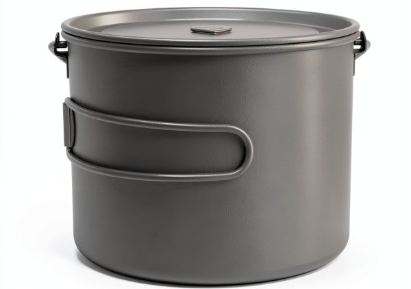Kuvik Titanium Camping Pot 1600ml Lightweight Brushed Design-3