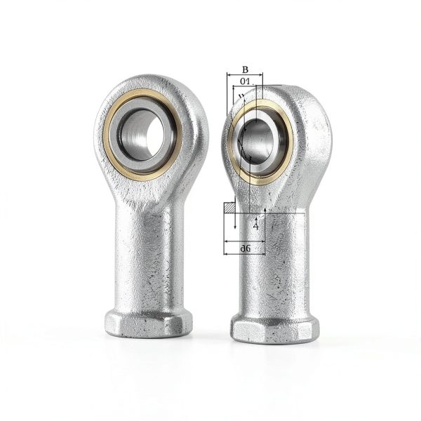 Rod End Bearing Rierdge M8 Ball Bearing Carbon Steel 4pcs SI6T/K-2