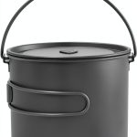 Kuvik Titanium Camping Pot 1600ml Lightweight Brushed Design-0