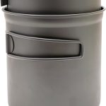 TOAKS Titanium 1100ml Camping Pot with Pan Gray 4‑Piece Set-0