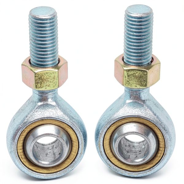 M10 x1.25mm Rod End Bearing 10mm Bore Left Right Hand Thread, Ball Joint Self-Lubricating Heim Joint Rod Ends,Includes Jam Nuts for ATV Quad Buggy Drift Trike Golf Cart 4 Wheelers Go Kart-2