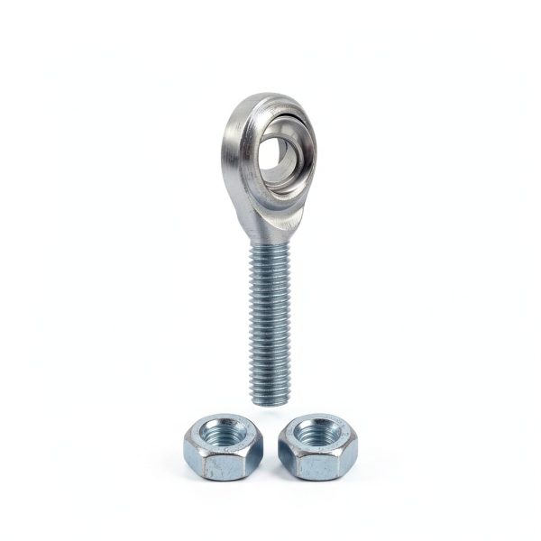4pcs CM4 Rod End Joint Bearing - [1/4" Bore, 1/4-28 UNF Right Hand Thread] Male Rod End with Jam Nuts, 45# Carbon Steel-3