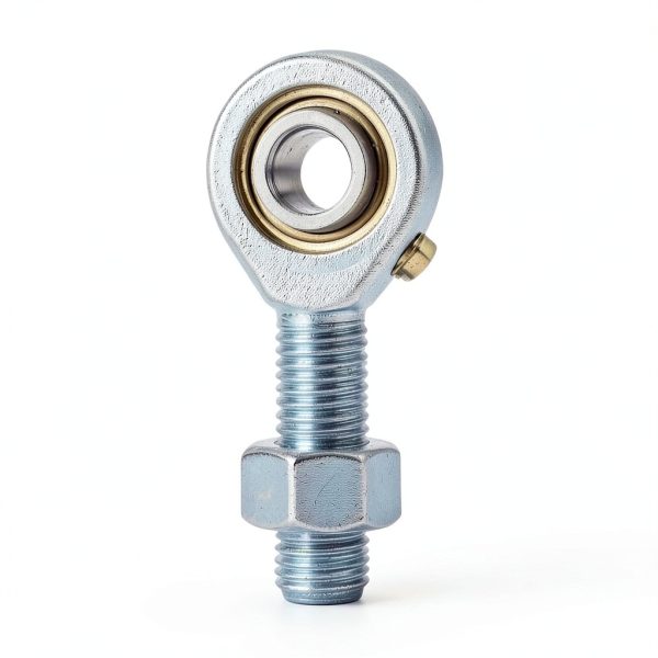 POSB7 Male Rod End 7/16 Inch Bore 7/16-20 Right Hand Thread Connector, 2Pcs Rod Bearings Joint 7/16 Self-Lubricating with Jam Nuts-4