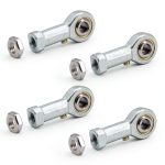 Rod End Bearings PHSB4 1/4" Bore Pre-Lubricated 4pcs Pack with Jam-0