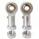 uxcell 2pcs PHSB5 Female Rod End Bearing with Jam Nut-0