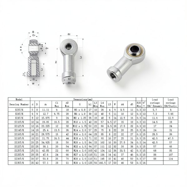 SI6T/K Rod End Bearing HiPicco 6mm Right‑Hand Heim Joint-4