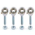 uxcell POSB4 Rod End Bearing 1/4" 1/4-28 RH Self Lubricating Jam Nuts-0